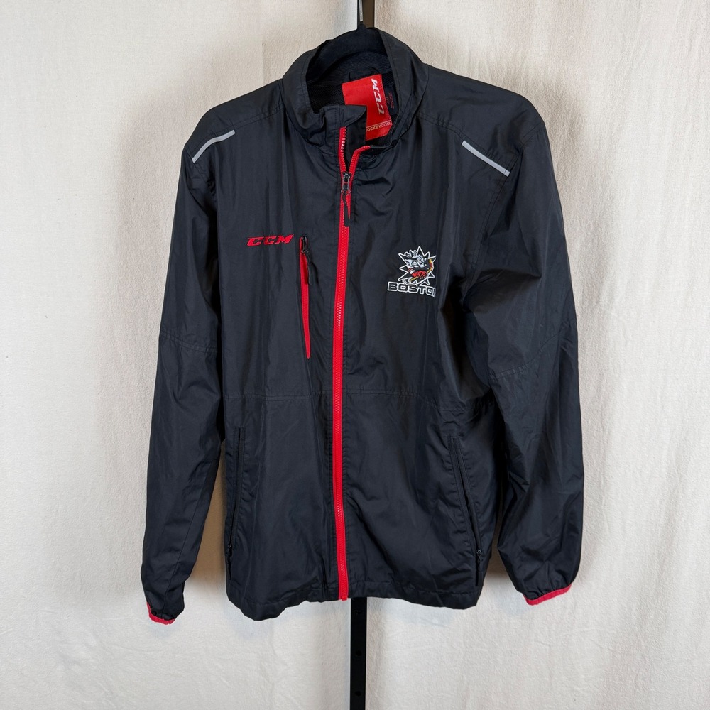 CCM Boston Bandits Hockey Lightweight Full Zip Jacket‎ Men's M